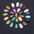 Natural Crystal Semi-Precious Stone Agate Mini Coffin Plate Decoration Carving Pendant Ornaments TikTok Live Streaming Drainage Model