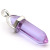 Semi-Precious Stone Glass Crystal Pencil Stub Hexagon Prism Necklace Pendant DIY Accessories