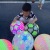 New Glowing Football Flash Basketball Pat Ball Fitness Inflatable Elastic Ball Luminous Children Stall Toys Wholesale