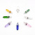 Semi-Precious Stone Glass Crystal Pencil Stub Hexagon Prism Necklace Pendant DIY Accessories