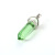 Hot Sale Hexagon Prism Bullet Pendant Colored Glaze Glass Necklace Foreign Trade Hot-Selling Ornament Wholesale