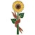 High-End Women's Luxury Sunflower Brooch Ins Trendy Individual Badge Couple Japanese Cute Pin Corsage Accessories