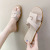 Women's Slippers Summer New Fashion All-Match Cross Strap Slippers Home Non-Slip Cross-Border Foreign Trade Internet Celebrity Ins Fashion