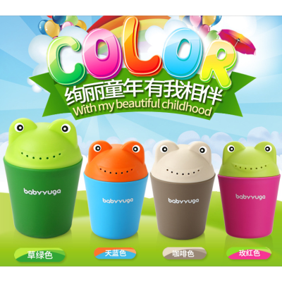 Baby Plastic Frog Head Washing Cup Foreign Trade Exclusive