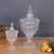 Crystal Transparent Glass Candy Box Wholesale European Creative Fruit Sugar Bowl Storage Tank with Lid