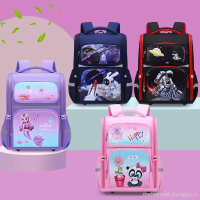 New Student Schoolbag Grade 1-6 Spine Protection Backpack Children's Schoolbag Wholesale