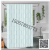 Digital Printing Green Leaf Waterproof Curtain Bathroom Toilet Partition Curtain