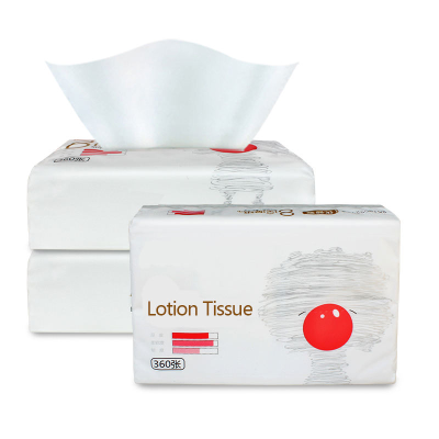 Factory Wholesale Custom Soft Tissue Paper Disposable Printable Logo Facial Clean Tissue White