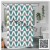 Bathroom Curtain Shower Curtain Leaves Bathroom Curtain Waterproof and Mildew-Proof Partition Curtain Door Curtain Fabric