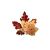 Korean Autumn High-End Maple Brooch Cute Japanese Style Pin Male and Female Personality Ins Trendy Golden M Badge Decorations