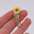 High-End Women's Luxury Sunflower Brooch Ins Trendy Individual Badge Couple Japanese Cute Pin Corsage Accessories