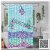 Digital Printing Waterproof Shower Curtain Opaque Punch-Free Shower Curtain Geometric Abstract Partition Curtain
