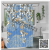 Sea Shell Shower Curtain Hanging Curtain Door Curtain Fabric Waterproof and Mildew-Proof Toilet Partition Curtain