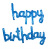Handwritten Lowercase Conjoined Happy Birthday Letter Aluminum Foil Balloon Set Happy Birthday Balloon Wholesalexizan