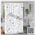 Factory Direct Sales Simple Line Bathroom Shower Curtain Punch-Free Installation Bathroom Curtain