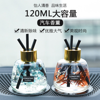 120ml Car Aromatherapy Decoration Car Accessories Perfume Purification Air Freshing Agent Deodorant Fragrance Fire-Free Aromatherapy