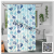 Factory Direct Sales Simple Line Bathroom Shower Curtain Punch-Free Installation Bathroom Curtain