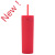 Cross-Border Amazon Spot Double-Layer Plastic Cup Frosted Rubber Paint Cup 16Oz Straight Straw Cup