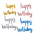 Handwritten Lowercase Conjoined Happy Birthday Letter Aluminum Foil Balloon Set Happy Birthday Balloon Wholesalexizan