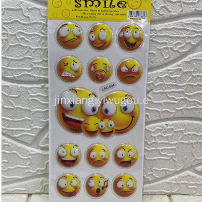 Cartoon Smiley Face Emoji Stickers DIY Diary Notebook Album  Children Reward Stickers
