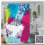 Abstract Dry Wet Separation Partition Curtain Waterproof Curtain Bathroom Curtain Abstract Illustration Shower Curtain