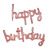 Handwritten Lowercase Conjoined Happy Birthday Letter Aluminum Foil Balloon Set Happy Birthday Balloon Wholesalexizan