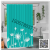 Modern Simple Creative Digital Printing Shower Curtain Mildew-Proof Moisture-Proof