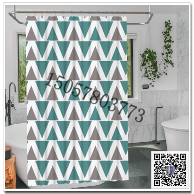 Bathroom Shower Curtain Shower Curtain Cloth Punch-Free Partition Curtain Curtain