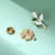 Lucky Green Clover Couple Pin Student Male and Female Cute Small Brooch Creative Badge Clothes and Bags Accessories