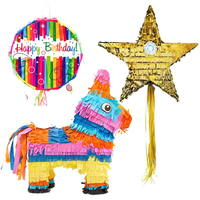 Pinata Children's Birthday Party Supplies Party Game Smashing Sugar Props Beating Pinata Colorful Donkey