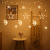 LED Star Moon Holding Stars Starry Sky Lights Curtain Lights Girl Heart Bedroom Decoration Room Balcony Layout Lighting Chain
