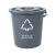 Kitchen Trash Can Portable 10 L round Plastic Bucket with Filter Net Household Dry Wet Separation with Lid Drain Bucket
