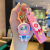 Cute Panda Astronaut Keychain Cartoon Epoxy Doll Keychain Pendant Couple Car Key Ring Wholesale