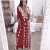 Hot sale Womenswear Middle East Large Size Robe gown V-neck Muslim Evening Dress