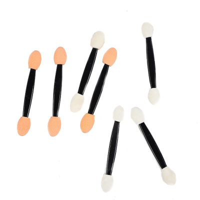 Factory Direct Sales Double-Headed Smudger Latex Cotton Eye Shadow Brush Makeup Eye Shadow Accessories Portable Makeup Tools