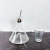 Modern Simple European Crystal Matte Silver Glass Wine Set Wine Glass Decoration Model Room Soft Decoration