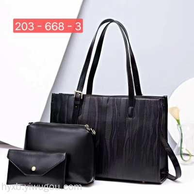 Women's Bag Foreign Trade Popular Style Casual Bag Women's Handbag New Fashion Pu Bag Mother and Child Bag