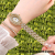 Trendy Fashion Diamond Bracelet Women's Watch Light Luxury Oval Rhinestone Women's Bracelet Steel Watch Korean Style Quartz Watch