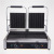 612 Double Pressure Plate Electric Griddle Commercial Panini Machine Stripe Steak Cutter Full Pit Sandwich Barbecue Plate