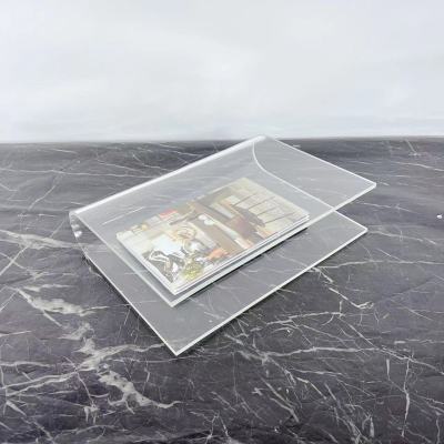 Modern Minimalist Sales Office Model Room Marble Acrylic Bookcase Newspaper Clip Decoration Magazine Rack Soft Decoration