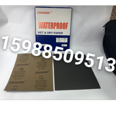 Factory Direct Sales Latex Water-Resistant Silicon Carbide Black Sand Surface Waterproof Abrasive Paper Car Hardware Polishing Thick and Fine Sandpaper