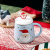 Christmas Ceramic Cup Cup with Spoon Lid Stereo Coffee Cup Cartoon Mug..