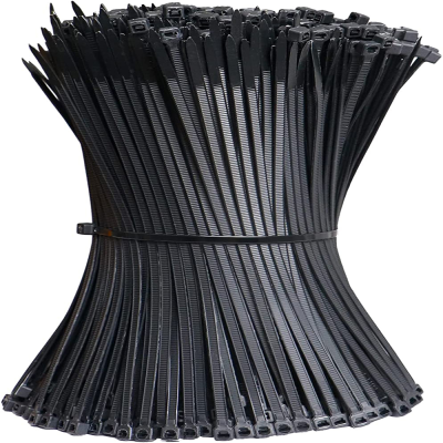 Black Zip Ties 3.6*200mm8 Inch 40 Pound UV Protection Zip Ties, Self-Locking Plastic Ties