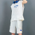 Casual Sports Suit Boys Summer Sleeveless T-shirt Basketball Vest Ice Silk Quick-Drying Short Sleeve Shorts Two-Piece Set