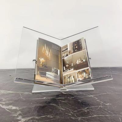 Modern Minimalist Acrylic Bookcase Creative Magazine Rack Decoration Model Room Sales Office Study Soft Decoration