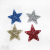 Christmas Decoration Elk Five-Star Butterfly Love Three-Dimensional 4/Bag Gold Powder Pendant Dusting Powder Six Colors Optional Cross-Border Foreign Trade