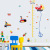 Factory Wholesale New Underwater World Height Wall Stickers Cartoon Children's Room Measurement Height Measurement Wall Sticker