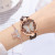 New Fashion Simple Belt Women's Watch Fashion Temperament Glitter Face Butterfly Pattern Quartz Lady Leather-Belt Watch