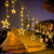 Cross-Border Factory Wholesale Led Solar String Lights Small Colored Lights Star Moon Curtain Light Outdoor Courtyard Decorative Light