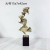 New Chinese Style Copper Ginkgo Leaf Crystal Base Decoration Living Room Modern Study Soft Decoration Model Hotel Home Decoration